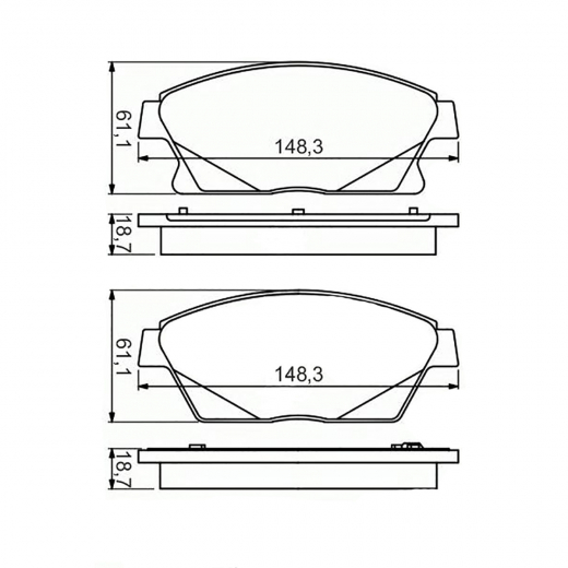 Колодки тормозные передние контрактные PN-0391 дисковые