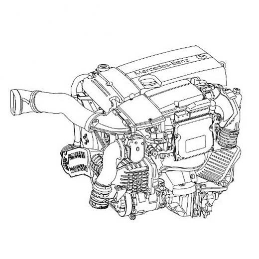 Двигатель контрактный Mercedes-Benz 1,8L 271.955 (M271 KE18ML)