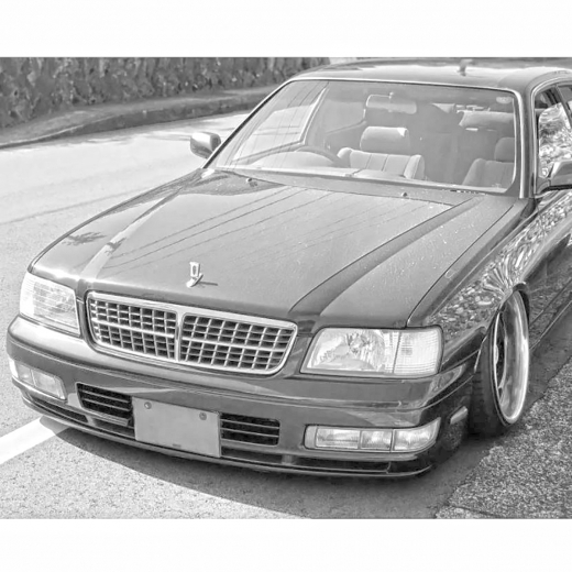 Решетка радиатора Nissan Gloria '97-'99 контрактная 