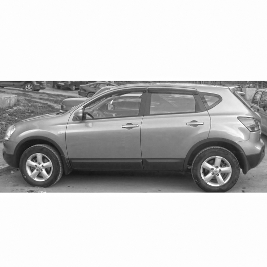 Стекло боковое в кузов Nissan Qashqai/ Dualis '06-'14 заднее левое контрактное