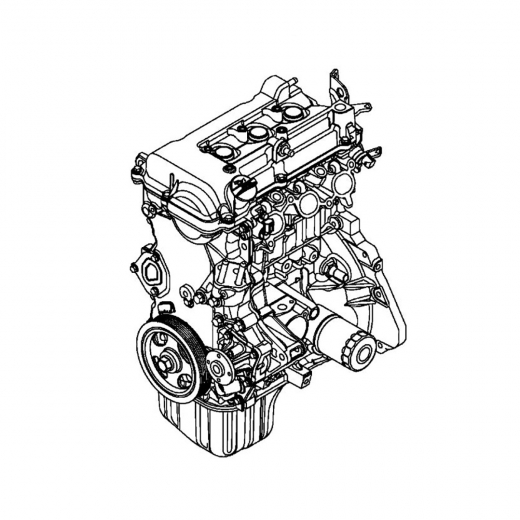 Двигатель контрактный Mitsubishi 1,0L 3A90