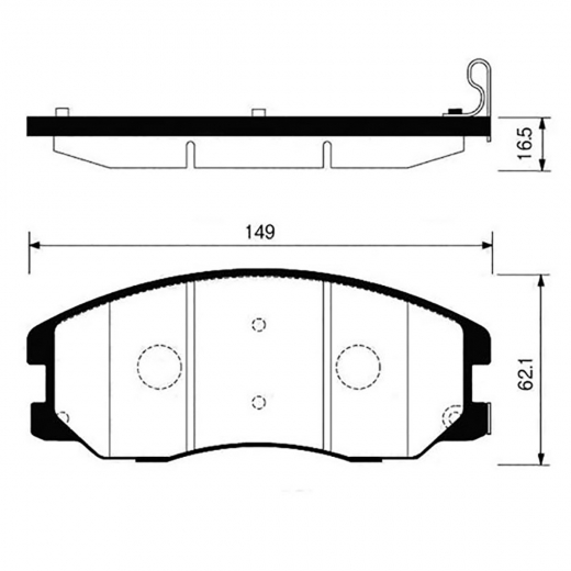 Колодки тормозные передние контрактные PN-0068 дисковые