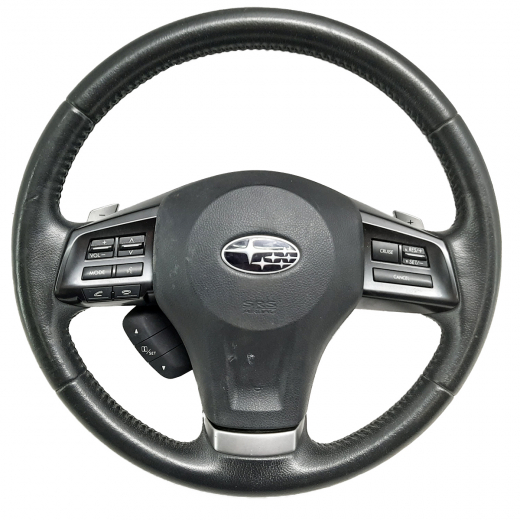 Руль Subaru Impreza '11-'16/ Forester '12-'18/ Xv '11-'17 Airbag (3 луча, кнопки) Контрактный