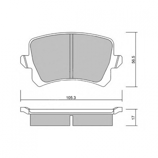 Колодки тормозные задние контрактные PN-0349 дисковые