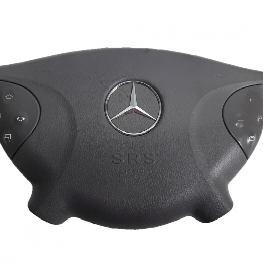Подушка безопасности в руль Mercedes-Benz E '02-'09 кнопки Контрактный A21186002029B51, A21186008027F64