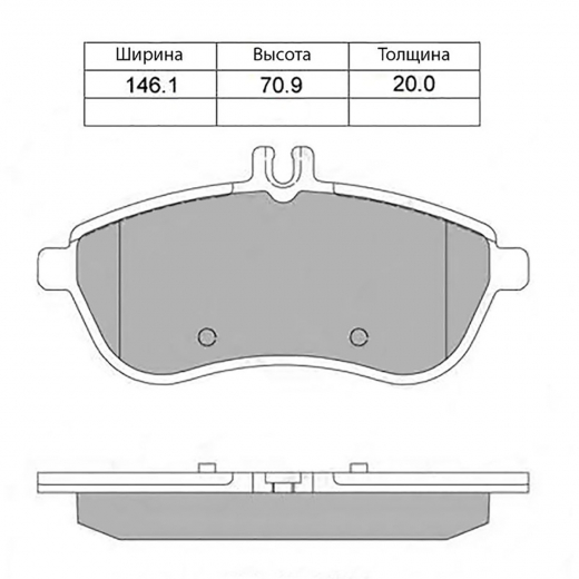 Колодки тормозные передние контрактные PN0452W дисковые