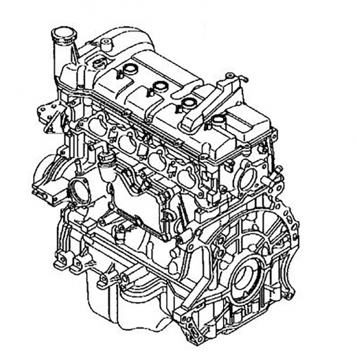 Двигатель контрактный Mazda 1,6L Z6-VE
