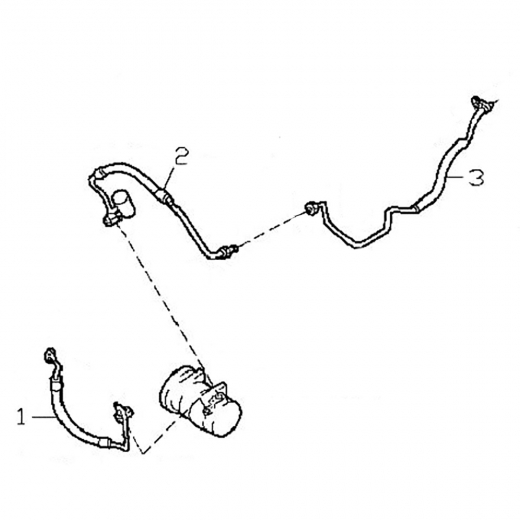 Трубки/ шланги кондиционера (комплект) Nissan Maxima '00-'06/ Cefiro '98-'03 (VQ20DE, VQ30DE, VQ25DD) Контрактный