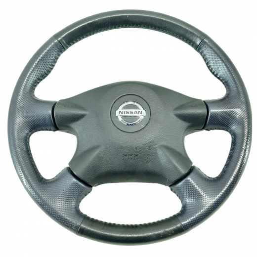 Руль Nissan Wingroad '99-'06/ AD '99-'08/ Avenir '98-'05/ Expert '99-'07/ Mazda Familia Van '99-'08 Airbag (4 луча, кожа) Контрактный