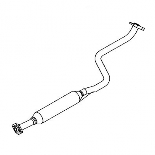 Резонатор/ средняя труба глушителя Mazda Atenza '08-'12 (L5-VE) 4WD (в сборе с резонатором) Контрактный