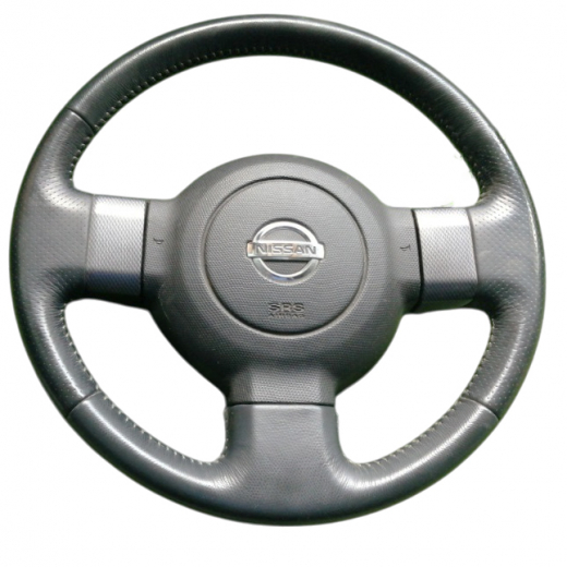 Руль Nissan Cube '02-'08 Airbag (кожа, 3 луча) Контрактный