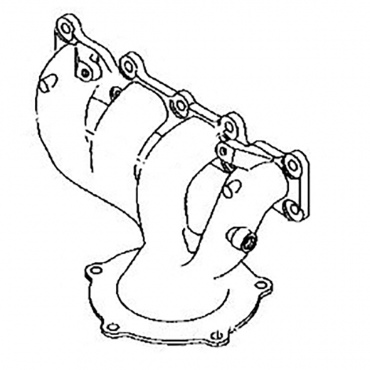 Коллектор выпускной Mazda Premacy '01-'05 (FP-DE)  контрактный