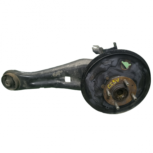 Ступица задняя Mitsubishi Lancer '03-'10/ Cedia '00-'03/ Lancer Cargo '03-'08 левая с рычагом барабан 4x100 4WD без ABS контрактная