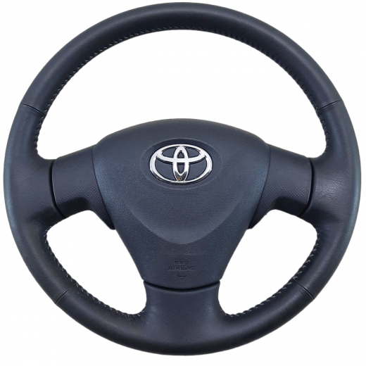 Руль Toyota Vitz '05-'10 Airbag (3 луча, кожа) Контрактный