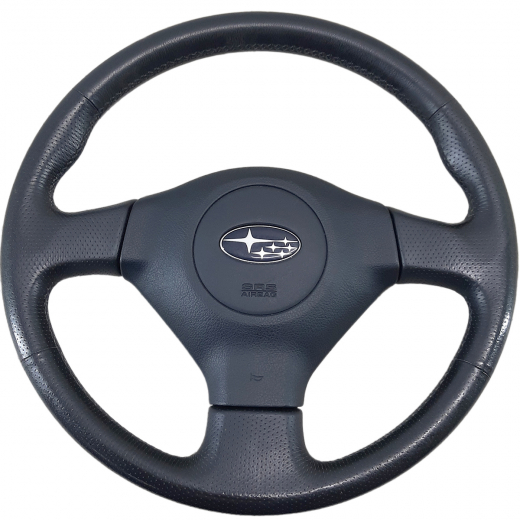 Руль Subaru Legacy '03-'05/ Impreza '04-'05/ Forester '03-'05 Airbag (3 луча, кожа) Контрактный 