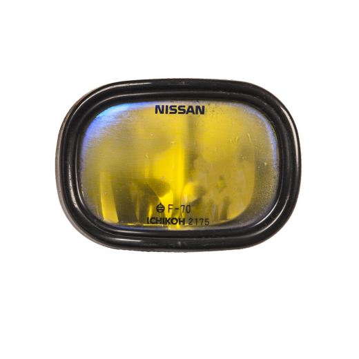 Противотуманная фара Toyota Prius '97-'03/ Corolla '95-'00/ Vitz '99-'05/ Corolla II '94-'99/ Corsa '94-'99/ Probox '02-'14/ Raum '97-'03/ Spacio '97-'01/ Sprinter '95-'00/ Tercel '94-'99/ Nissan Wingroad '99-'06/ X-Trail '00-'07 левая желтая, врезная, универсальная (21-75, 21-76) контрактная