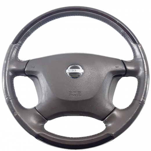 Руль Nissan Maxima '00-'06/ Cefiro '98-'03 Airbag (4 луча, под дерево) Контрактный