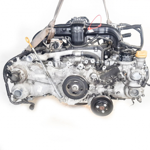 Двигатель контрактный Subaru 2,5L FB25 DOHC, Dual AVCS (2 муфты VVT)/ 2 обводных ролика