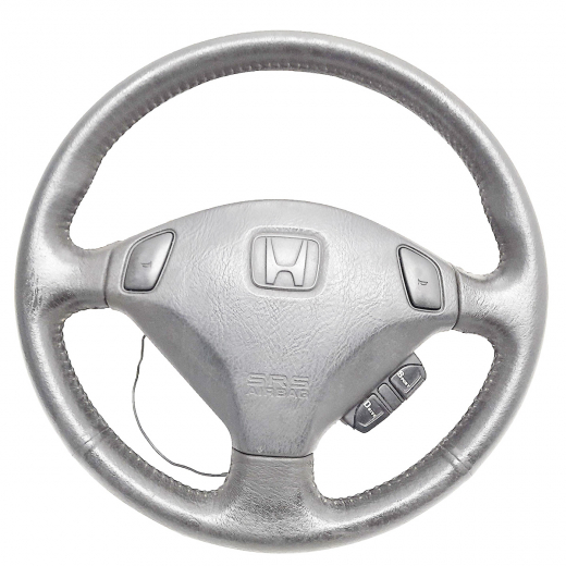 Руль Honda Logo '96-'01 Airbag (3 луча, кожа, кнопки) Контрактный