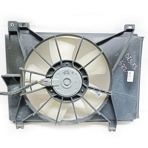 Вентилятор радиатора Mazda Demio '07-'14 (ZJ-VE, ZJ-VEM) цельный 1 вентилятор контрактный