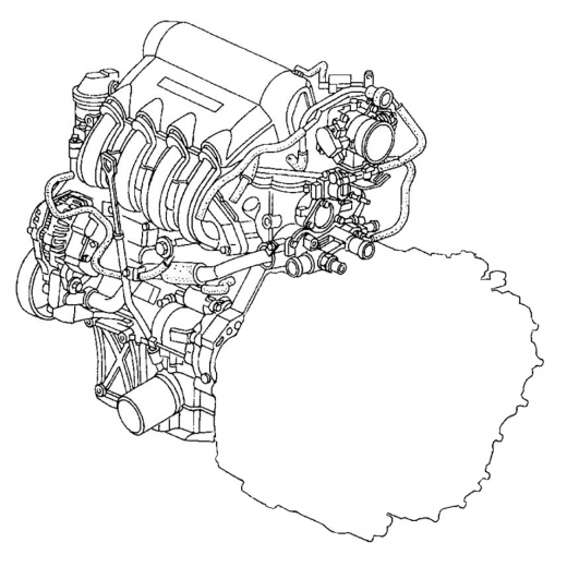Двигатель контрактный Honda 1,5L L15A i-DSI, 8 катушек