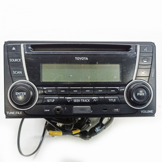 Магнитофон/ мультимедиа система fm/cd/usb Toyota Highlander '07-'14 контрактная
