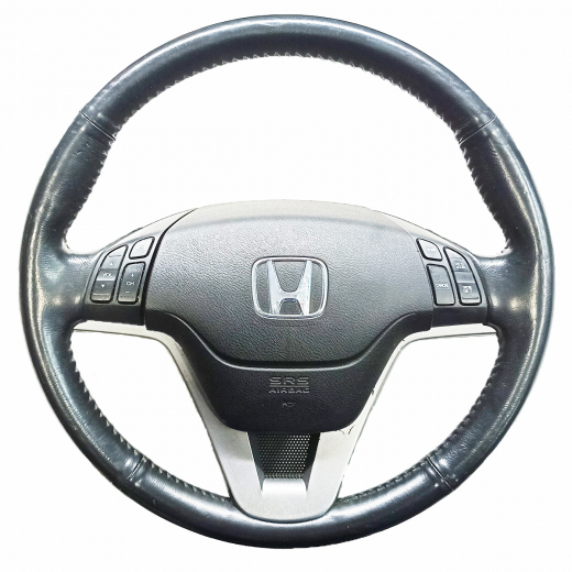 Руль Honda CR-V '06-'11/ Crossroad '07-'10 Airbag (3 луча, кожа, кнопки) Контрактный