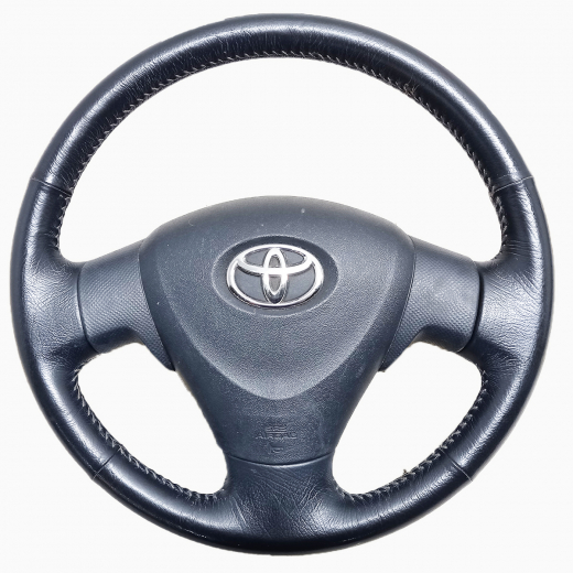 Руль Toyota Ractis '05-'10 Airbag (3 луча, кожа) Контрактный