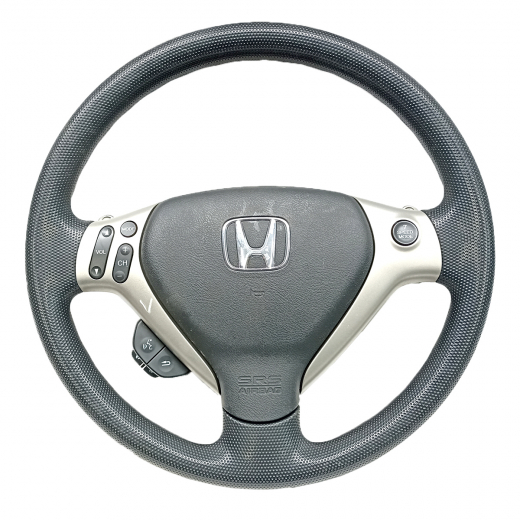 Руль Honda Logo '96-'01 Airbag (3 луча, кожа, кнопки) Контрактный