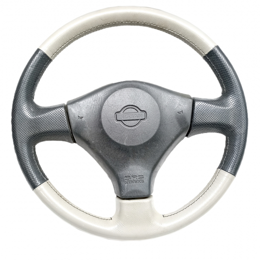 Руль Nissan Bassara '99-'03/ Presage '98-'09/ Serena '99-'05 Airbag (кожа) Контрактный