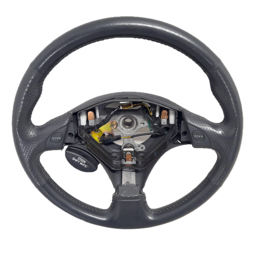 Руль Toyota Vitz/ Funcargo/ Platz/ Echo/ Yaris '99-'02 /Probox/ Succeed '02-'14 Airbag (3 луча, кожа, кнопки) контрактный