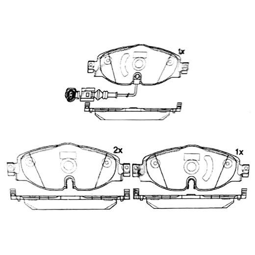 Колодки тормозные передние контрактные PN-33005W дисковые