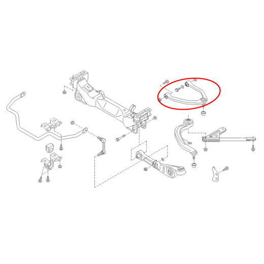Рычаг передний Nissan Skyline '01-'06/ Stagea '01-'07 левый верхний 2WD контрактный
