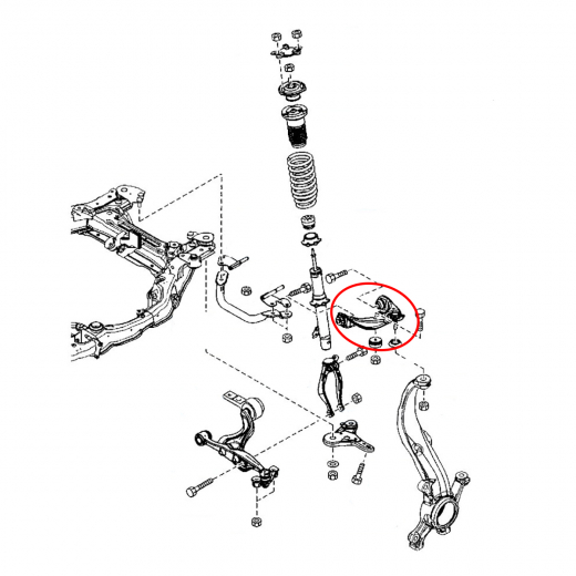 Рычаг передний Mazda 6/ Atenza '08-'12 правый верхний контрактный