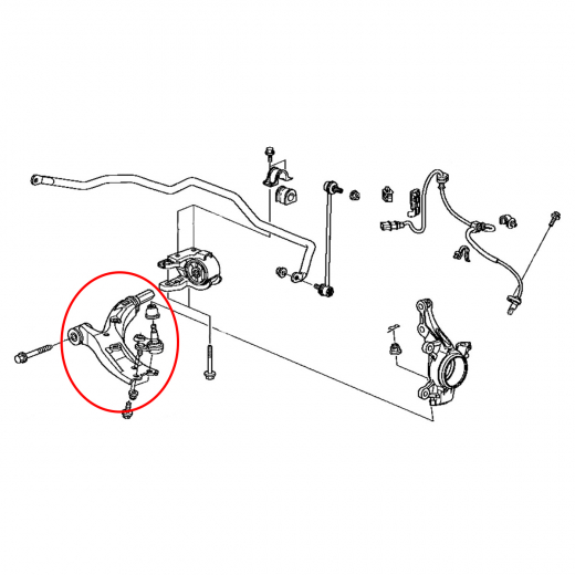 Рычаг передний Honda CR-V '06-'11 правый нижний контрактный
