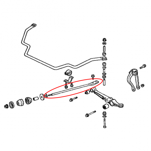 Рычаг передний Honda Inspire/ Saber '95-'98 нижний растяжка 2WD контрактный