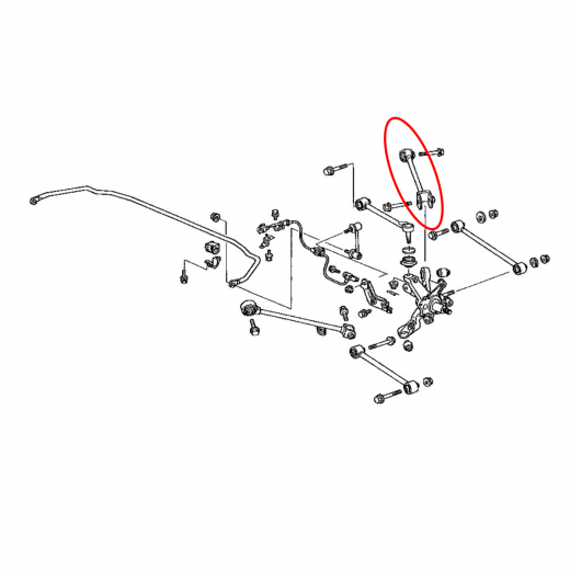 Рычаг задний Honda Inspire '03-'07 верхний контрактный