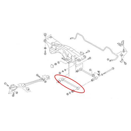 Рычаг задний Subaru Forester '02-'07 нижний поперечный 4WD контрактный