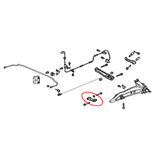 Рычаг задний Honda Integra '93-'01/ Integra SJ '96-'01/ Orthia '96-'02/ Partner '96-'06/ Civic '91-'96/ Civic '95-'00/ CR-V '95-'02/ Domani '92-'96/ Domani '97-'01/ ISuzu Gemini '97-'00 нижний поперечный ASVA