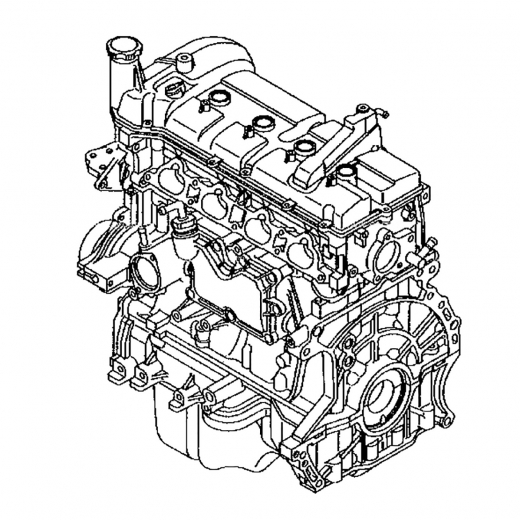 Двигатель контрактный Mazda 1,3L ZJ-VE S-VT EGR '05-'14, 2WD