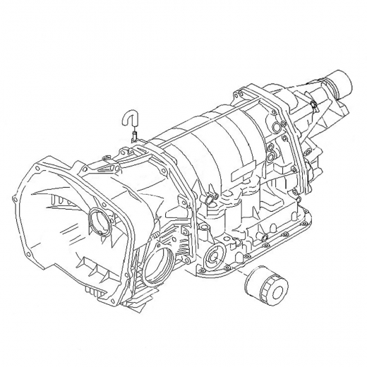 АКПП TZ1B7LSDAC для Subaru Legacy '03-'09 с ДВС (EJ20) контрактная ( 4 ступ. 4WD)