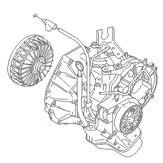 Вариатор (CVT) RE0F05V для Nissan March '92-'99 с ДВС (CG13DE, CG10DE) с блокировкой контрактная (2WD)