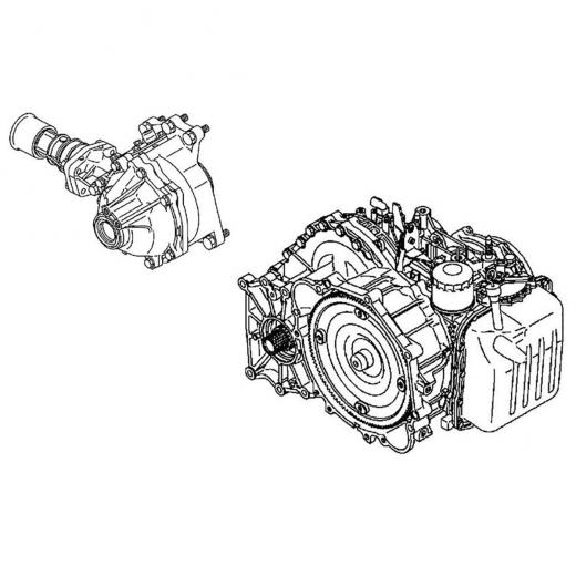 Вариатор (CVT) W1C1A2F2ZA для Mitsubishi Lancer/ Cedia '00-'10 с ДВС (4G93 GDI) контрактная (4WD)