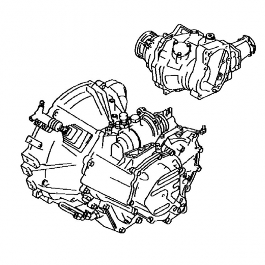 МКПП E57F для Toyota Corolla/ Sprinter '89-'91/ Carib '89-'95 с ДВС (4A-FE, 4A-FHE) контрактная ( 5 ступ. 4WD)