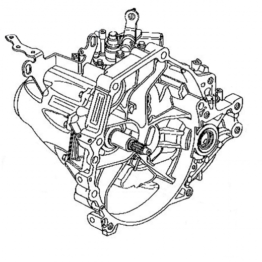 МКПП SLW для Honda Civic Ferio '00-'05 с ДВС (D15B, D17A) контрактная ( 5 ступ. 2WD)