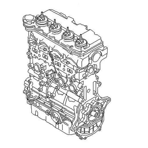 Двигатель контрактный Mazda/ Nissan 2,0L RF-TE (common rail), продольный