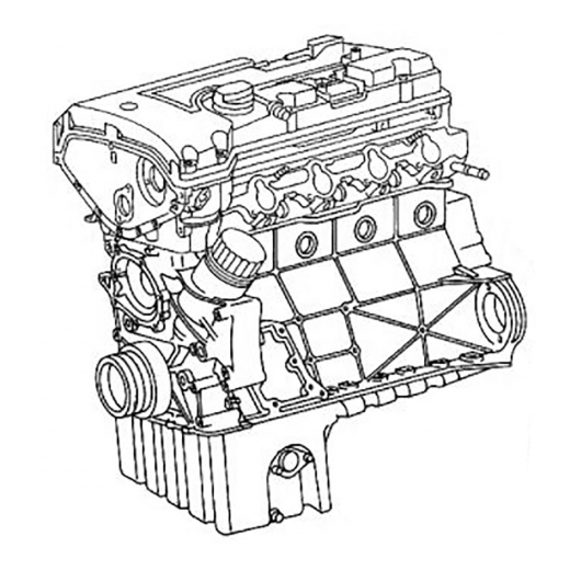 Двигатель контрактный Mercedes-Benz 2,0L 111.945