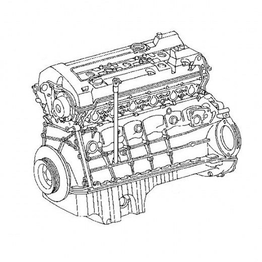Двигатель контрактный Mercedes-Benz 3,2L 104.994