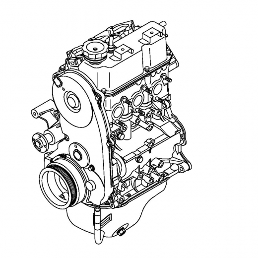 Двигатель контрактный Mitsubishi 0,7L 3G83