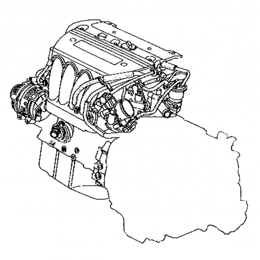 Двигатель контрактный Honda Accord/ Odyssey 2,4L K24A i-VTEC